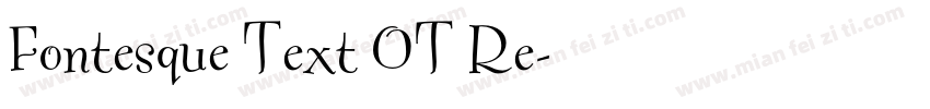 Fontesque Text OT Re字体转换